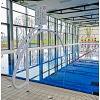 Sport-Thieme Durchschwimmbogen mit Hinweisschild, Mit Bodenhülse, ø 50 mm 