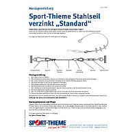Sport-Thieme Stahlseil für die Befestigung von Stoppnetzen