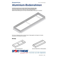 Sport-Thieme Einbauwanne "Aluminium" für Absprungbalken