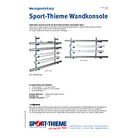 Sport-Thieme Wandkonsole für Recksäulen und Volleyballpfosten