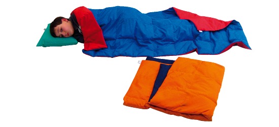 Enste Physioform Reha Schwere Decke/Gewichtsdecke 144x72 cm / Rot-Blau, Außenhülle Baumwolle