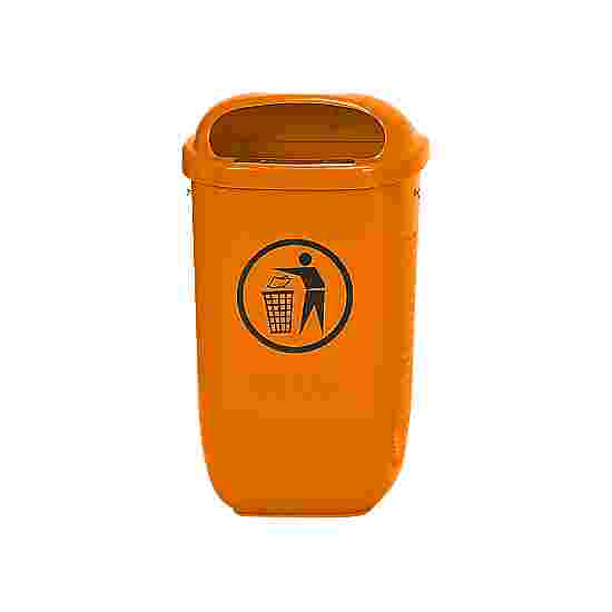 Abfallkorb nach DIN 30713 Standard, Orange