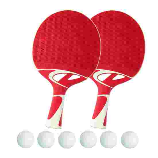 Cornilleau Tischtennisschläger-Set &quot;Tacteo 50&quot; Bälle Weiß