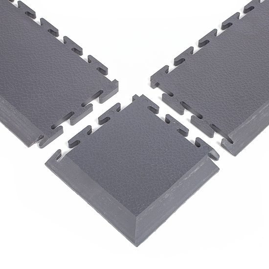 Ecotile Rand-/Eckstücke Eckstück, Dunkelgrau, 7 mm