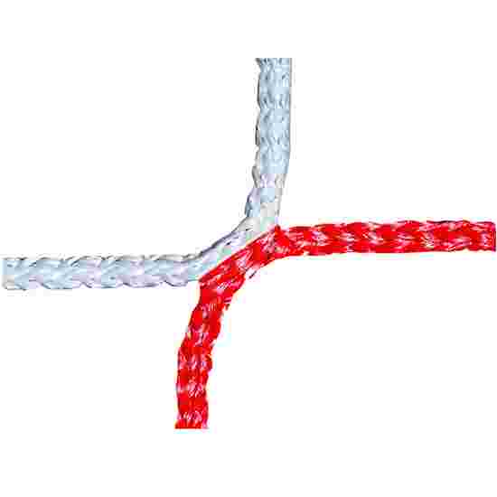 Fußballtornetz für Jugend-Fußballtor, knotenlos Rot-Weiß