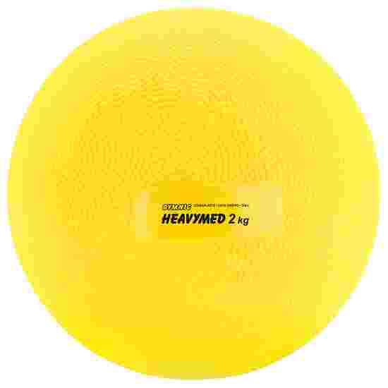Gymnic Medizinball &quot;Heavymed&quot; 2.000 g, ø 15 cm, Gelb