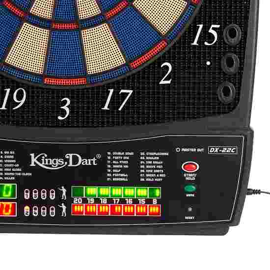 Kings Dart Elektronische Dartscheibe mit Luxus-Ausstattung Blau-Beige