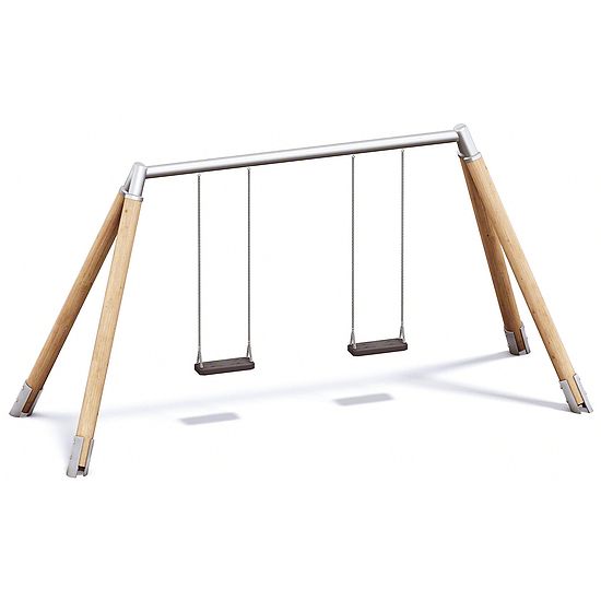 Playparc Doppelschaukel Holz/Metall kaufen SportThieme.at