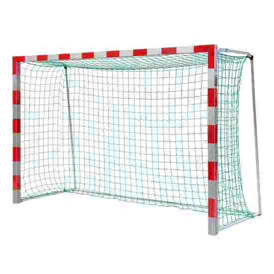 Sport-Thieme Handballtor frei stehend, 3x2 m Verschraubte Eckverbindungen, Rot-Silber
