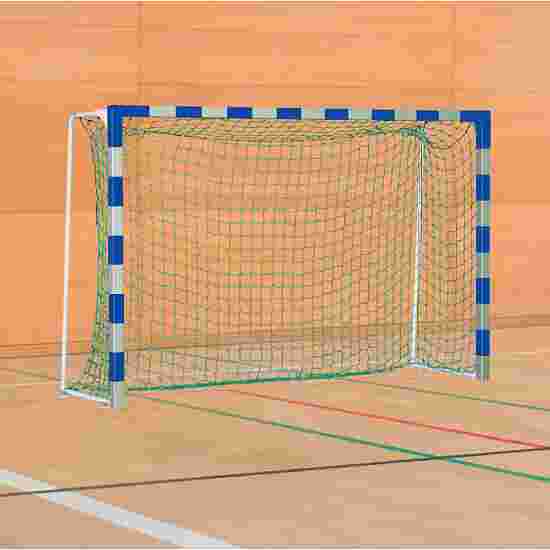 Sport-Thieme Handballtor mit anklappbaren Netzbügeln IHF, Tortiefe 1 m, Blau-Silber