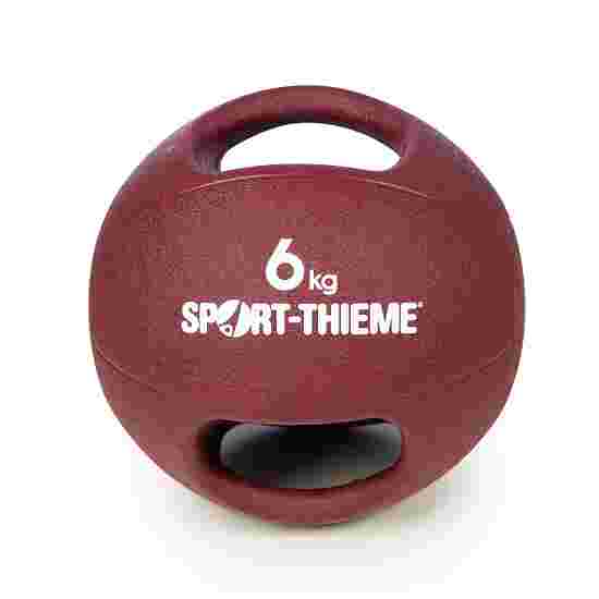 Sport-Thieme Medizinball &quot;Dual Grip&quot; 6 kg, Bordeaux