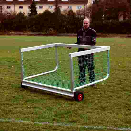 Sport-Thieme Mini-Fußballtor &quot;Safety&quot; 1,20x0,80 m, Inkl. Netz, grün (MW 10 cm)