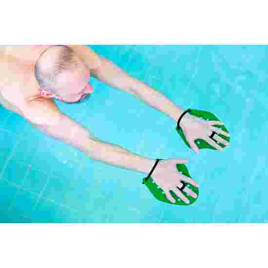 Sport-Thieme Schwimmpaddles &quot;Swim-Power&quot; Größe S, 19x16 cm, Grün