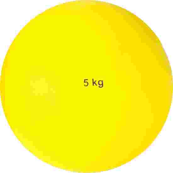 Sport-Thieme Trainings-Stoßkugel &quot;Kunststoff&quot; 5 kg, Gelb ø 135 mm