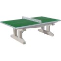 Sport-Thieme Polymerbeton-Tischtennisplatte "Premium" Kurzer Fuß, freistehend, Grün