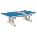 Sport-Thieme Polymerbeton-Tischtennisplatte "Premium" Kurzer Fuß, freistehend, Blau