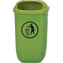 Abfallkorb nach DIN Grün, Standard, Standard, Grün