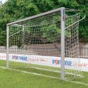 Sport-Thieme Jugendfußballtor 5x2 m, Quadratprofil, in Bodenhülsen stehend Verschraubte Eckverbindungen