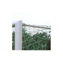 Sport-Thieme Alu-Fußballtor, 7,32x2,44 m, verschraubte Gehrung, in Bodenhülsen stehend Mattsilber eloxiert