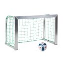 Sport-Thieme Mini-Fußballtor "Training" mit anklappbaren Netzbügeln 1,20x0,80 m, Tortiefe 0,70 m, Inkl. Netz, grün (MW 10 cm)