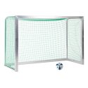 Sport-Thieme Mini-Fußballtor vollverschweißt 2,40x1,60 m, Tortiefe 1,00 m, Inkl. Netz, grün (MW 4,5 cm)