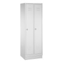 Garderobenschrank "S 2000 Classic" mit 100 mm hohem Sockel 1800x610x500 mm /2 Abteile