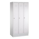 Garderobenschrank "S 2000 Classic" mit 100 mm hohem Sockel 1.800x1.200x500 mm/3 Abteile