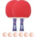 Sport-Thieme Tischtennisschläger-Set "Champion" Bälle Orange