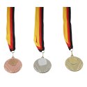 Medaillen-Set für Teilnehmer, inkl. Medaillenband Set mit 25 Medaillen, Gold