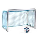 Sport-Thieme Mini-Trainingstor "Protection" 1,20x0,80 m, Tortiefe 0,70 m, Inkl. Netz, blau (MW 4,5 cm)