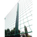 Ballfangnetzanlage mit Doppelstabmatte, 25 m Moosgrün, 25x4 m
