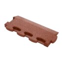 Gum-tech Randstück "Abgeschrägt" für Fallschutzplatten 4,5 cm, Rot
