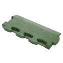 Gum-tech Randstück "Abgeschrägt" für Fallschutzplatten 4,5 cm, Grün