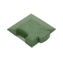 Gum-tech Eckstück "Abgeschrägt" für Fallschutzplatten 6 cm, Grün