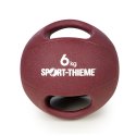 Sport-Thieme Medizinball "Dual Grip" 6 kg, Bordeaux
