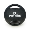 Sport-Thieme Medizinball "Dual Grip" 10 kg, Schwarz