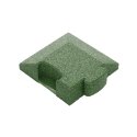Gum-tech Eckstück "Abgeschrägt" für Fallschutzplatten 4,5 cm, Grün