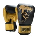 Super Pro Boxhandschuhe "Undisputed" Schwarz-Gold, Größe S