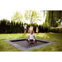 Eurotramp Bodentrampolin Kids Tramp "Playground XL" Sprungtuch eckig, Mit Fallschutzplatten, Ohne Zusatzbeschichtung