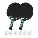 Cornilleau Tischtennisschläger-Set "Tacteo 30 Duo Pack" Bälle Weiß