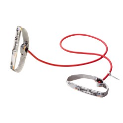 TheraBand Bodytrainer Tubing 1,4 m mit Griffen Rot, mittel