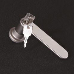 Klinkengriff mit Schloss für Flügeltürenschränke