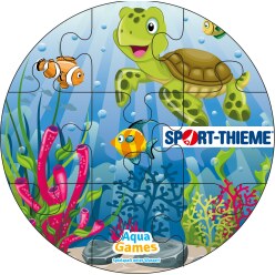 Sport-Thieme Aqua Game Puzzle Meeresbewohner, Quadratisch