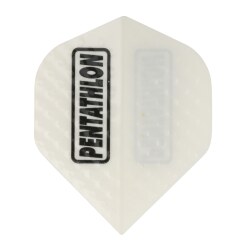 Pentathlon Dart Flights-Set "Professional Dimple" Weiß, Standard