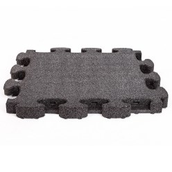 Gum-tech Fallschutzplatte "Puzzle mat 3D" Grau, 6 cm
