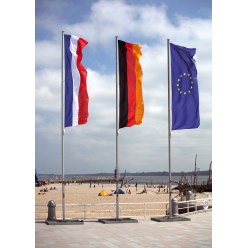 Euro-Masten Fahnenmast mit Leinenführung innen