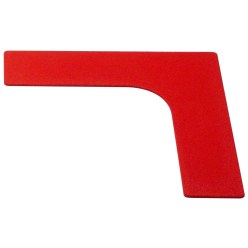 Sport-Thieme® Bodenmarkierung Rot, Ecke, 26 cm