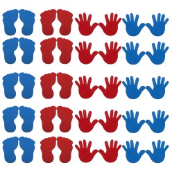 Sport-Thieme® Bodenmarkierungs-Set: Hand und Fuß