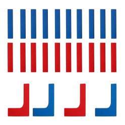 Sport-Thieme® Bodenmarkierungs-Set: Linien u. Ecken