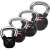 Sport-Thieme Kettlebell
 Set gummiert mit glattem Chrom-Griff